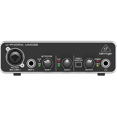 Behringer - UMC22 U-PHORIA külső USB hangkártya