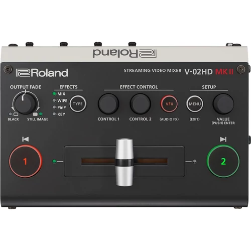 Roland - V02HD MK2, 2 Csatornás Multi-Format Micro Video Switcher USB Streaming kijárattal