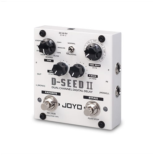 Joyo - J-D-Seed II effektpedál  Digital Delay Dual Channel Tap Tempo