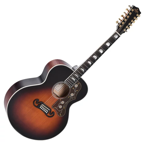 Sigma - SI-GJA12-SG200 12 húros akusztikus gitár elektronikával dark sunburst