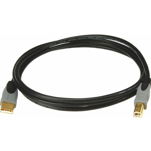 Klotz - USB 2.0 kábel, 1,5 m USB A - USB B aranyozott csatlakozók, 480 Mbit/s, fekete