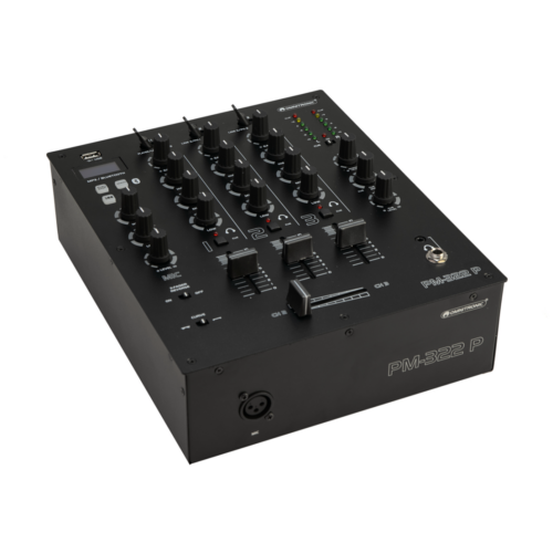 OMNITRONIC - PM-322P 3-Channel DJ Mixer with Bluetooth &amp; USB Player
