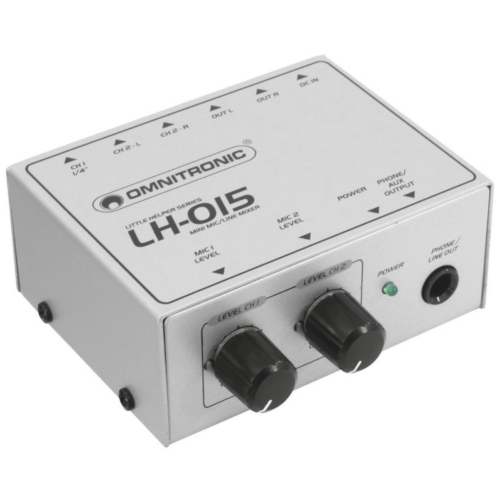 OMNITRONIC - LH-015 2-Channel Mic/Line Mixer
