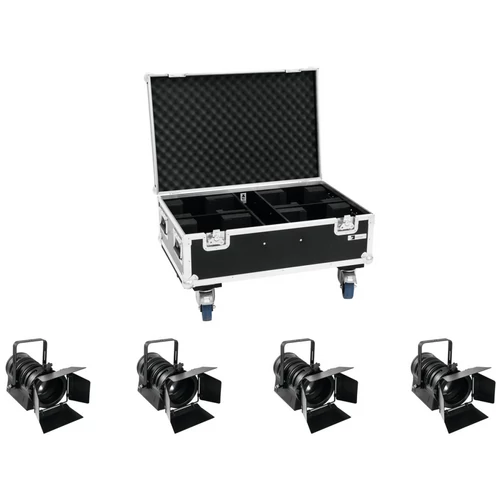 EUROLITE Set 4x LED THA-40PC bk + Case