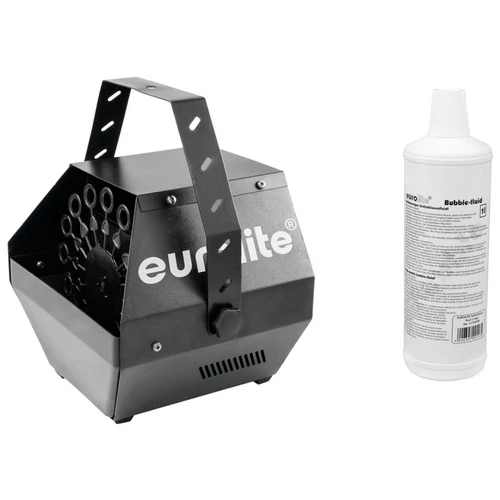 EUROLITE Set B-100 Bubble machine black DMX + bubble fluid 1l