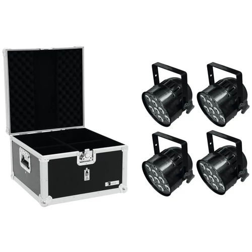 EUROLITE Set 4x LED PAR-56 QCL Short sw + EPS Case