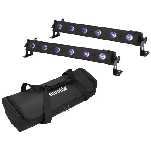 EUROLITE Set 2x LED BAR-6 UV Leiste + Soft-Bag