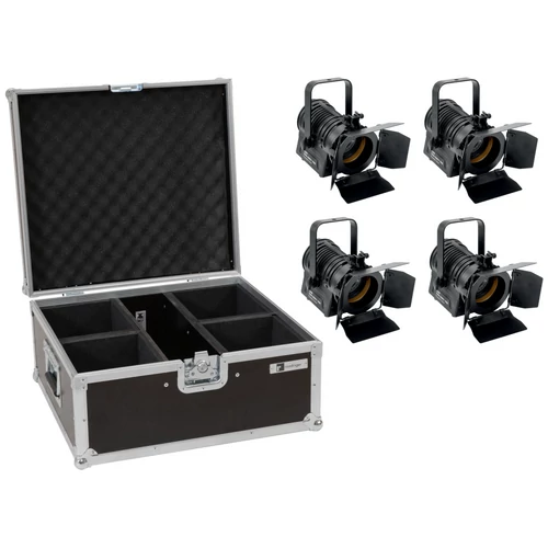 EUROLITE Set 4x LED THA-20PC TRC Theater-Spot bk + Case