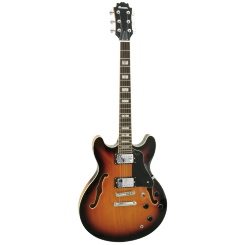 Dimavery - SA-610 Jazz gitár hordtáskával, sunburst színben