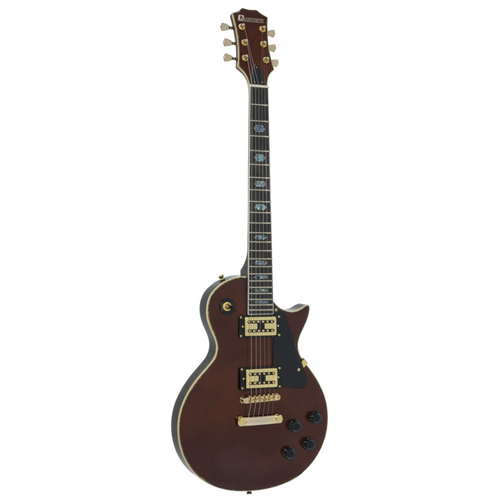 Dimavery - LP 700 elektromos gitár magas fényű méz színben, szemből