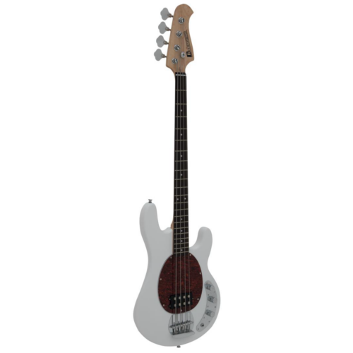 Dimavery - MM-501 E-Bass elektromos basszusgitár fehér, szemből