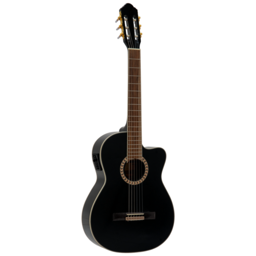 Dimavery - CN-600E Klasszikus gitár elektronikával fekete színben