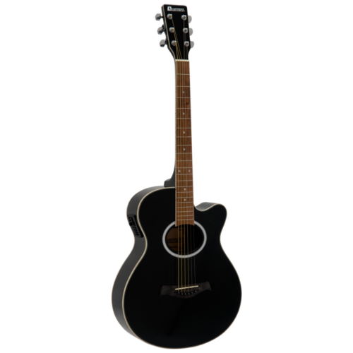 Dimavery - AW-400 Western gitár fekete, szemből