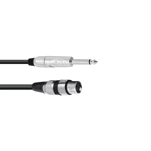 OMNITRONIC - Adaptercable XLR(F)/Jack mono 5m bk