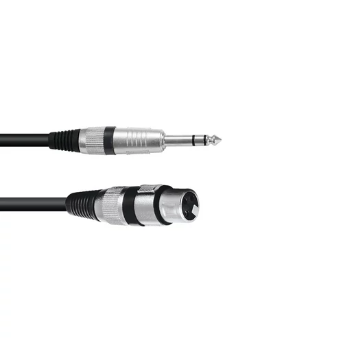 OMNITRONIC - Adaptercable XLR(F)/Jack stereo 0,9m bk