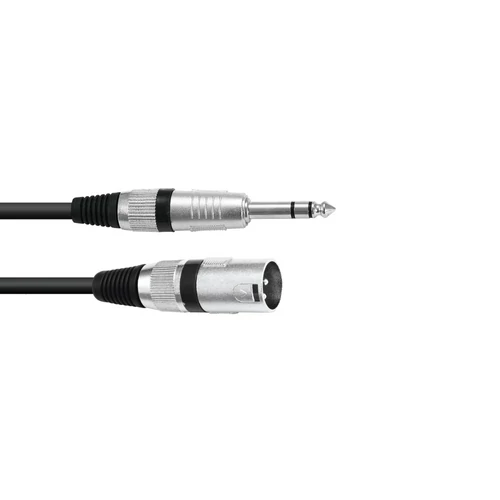 OMNITRONIC - Adaptercable XLR(M)/Jack stereo 5m bk