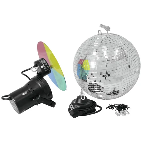 Eurolite - Mirror ball set 30cm with pinspot