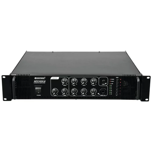 Omnitronic - MPZ-500.6 PA Mixing Amplifier, szemből