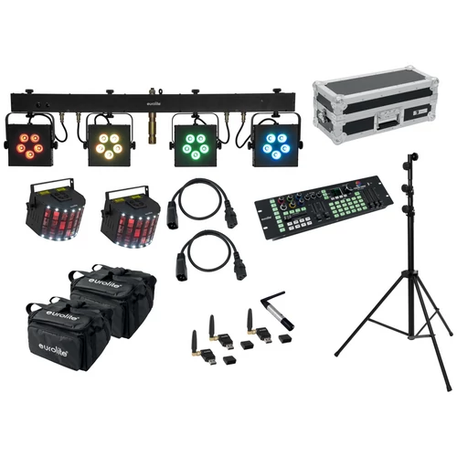 EUROLITE Set LED KLS-902 + Laser Derby Mobile Bundle