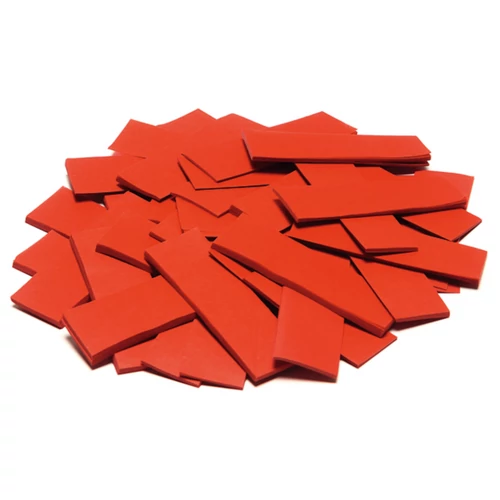 TCM FX Slowfall Confetti rectangular 55x18mm, red, 1kg