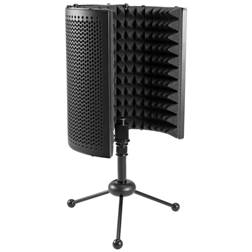 OMNITRONIC AS-04 Desk-Microphone-Absorber System, foldable incl. tripod