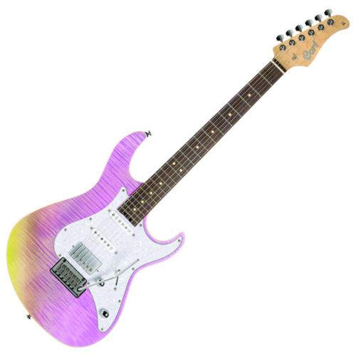 Cort - Co-G280Select-TCP el.gitár, éger test, áttetsző kaméleon lila