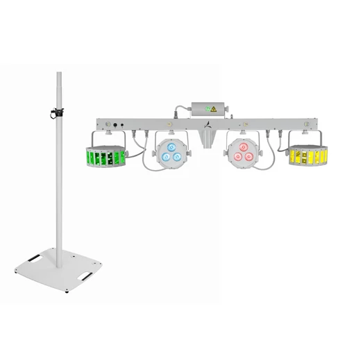 EUROLITE Set LED KLS Laser Bar FX Light Set white + BPS-3 Loudspeaker Stand white