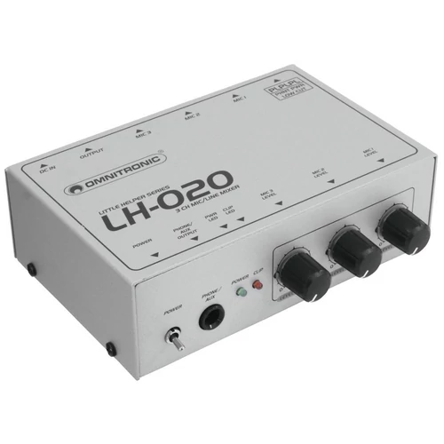 OMNITRONIC LH-020 3-Channel Mic Mixer