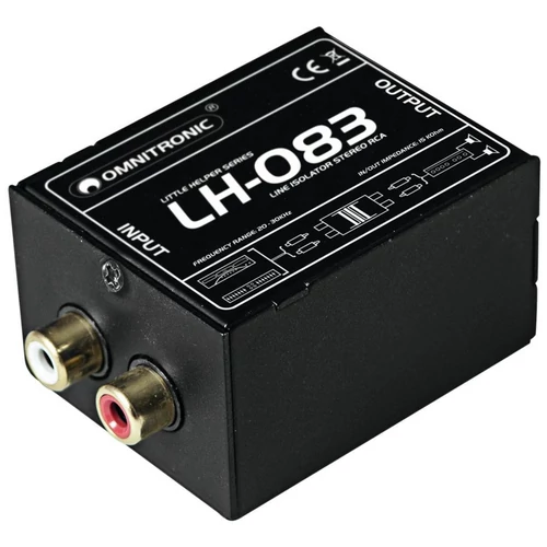 OMNITRONIC LH-083 Stereo Isolator RCA S