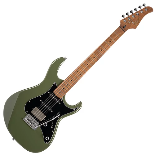 Cort elektromos gitár, amerikai hárs test, olajzöld - elérhető 2023 szeptembere után