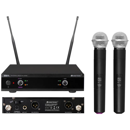 OMNITRONIC UHF-E2 Wireless Mic System 531.9/534.1MHz