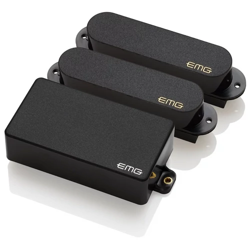 EMG Single/Single/Humbucker gitár pickup szett, fekete