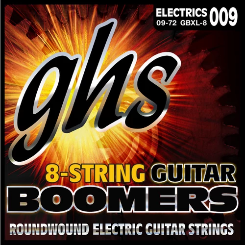 GHS el.húr 8 húros Boomers, Extra Light, 09-72