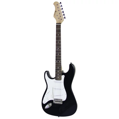 Dimavery - ST-203 Balkezes elektromos gitár fekete, szemből