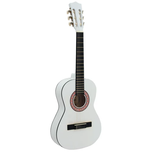 Dimavery - AC-303 1/2-es klasszikus gitár fehér színben
