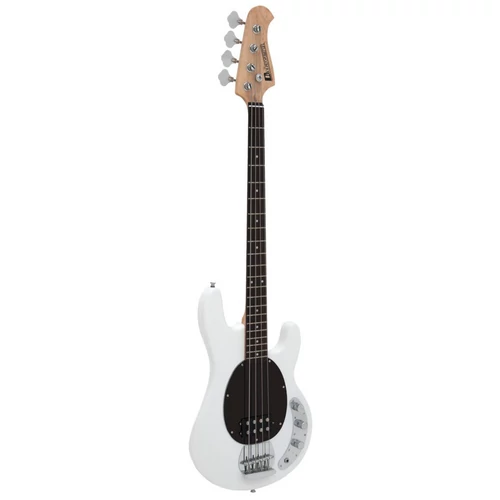 Dimavery - MM-501 E-Bass elektromos basszusgitár fehér, szemből