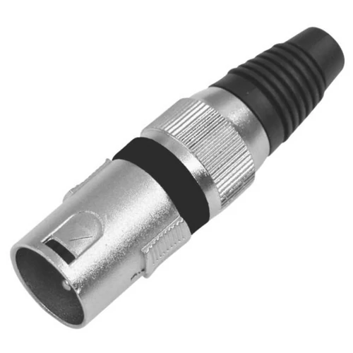 OMNITRONIC - XLR plug 3pin bk 10x