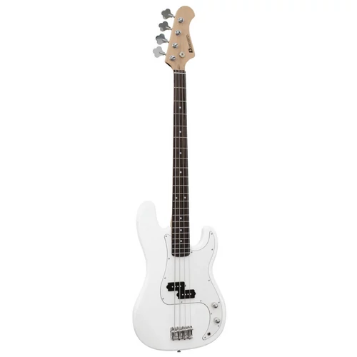 Dimavery - PB-320 E-Bass elektromos basszusgitár fehér