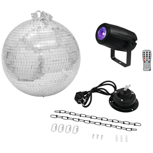 EUROLITE - Mirror Ball 30cm with motor + LED PST-5 QCL Spot bk