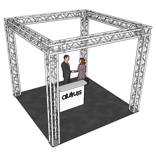 ALUTRUSS Truss set QUADLOCK 6082 square 4x4x3.5m (WxDxH)
