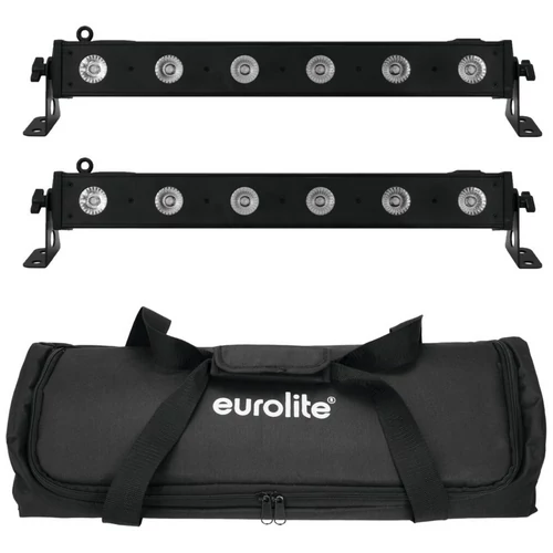 EUROLITE Set 2x LED BAR-6 QCL RGBW + Soft Bag