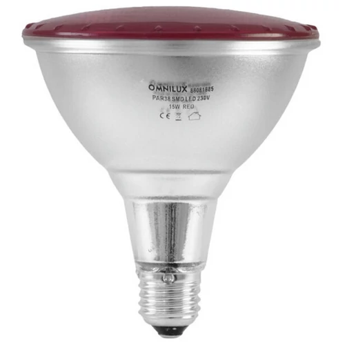 OMNILUX PAR-38 230V SMD 15W E-27 LED red