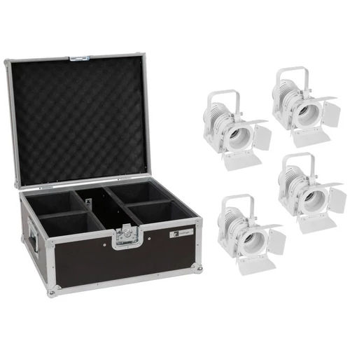 EUROLITE Set 4x LED THA-20PC TRC Theater-Spot wh + Case