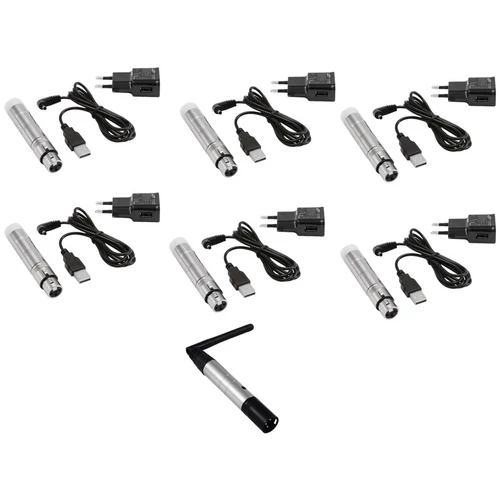 EUROLITE Set QuickDMX 1x transmitter + 6x AKKU receiver