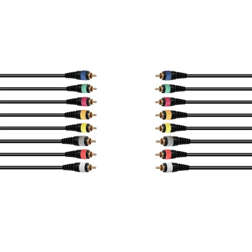OMNITRONIC Snake cable 8xRCA/8xRCA 15m