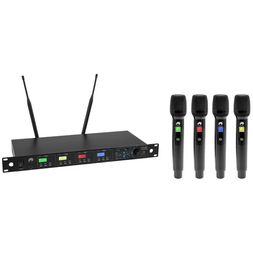 OMNITRONIC UHF-604 4-channel Wireless Mic System 823-832/863-865 MHz