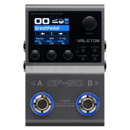 Valeton - VT-GP-50 multi-effekt processzor pedál, fekete