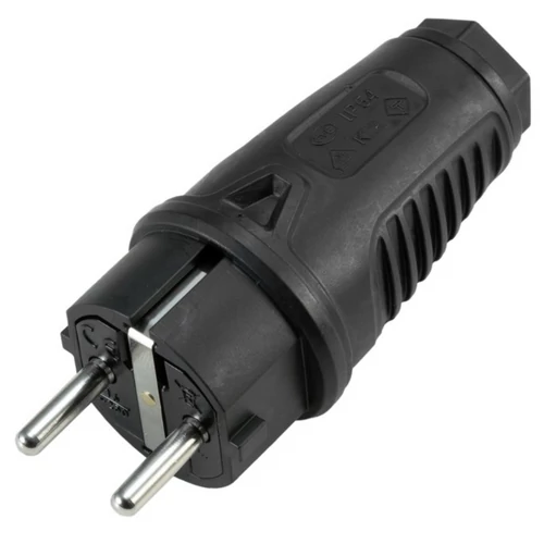 PC Electric - Safety Plug Rubber bk