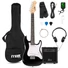 Kép 1/6 - Max - Gigkit Junior 3/4 Elektromos gitár szett (20W erősítő, táska, hangoló, pengetők) – Fekete
