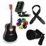 Kép 1/6 - Soundsation - Meadow DNCE-BK Dreadnought Cutaway elektroakusztikus gitár szett, fekete